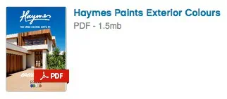 Haymes Paint Exterior Colours PDF