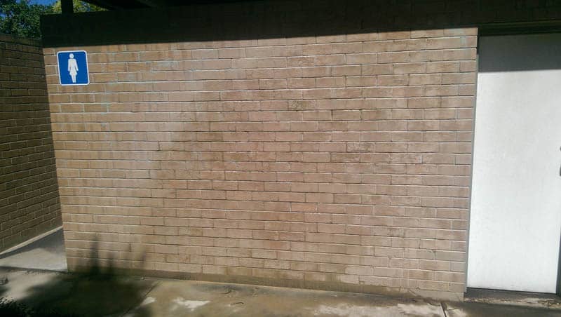 Sandblasting Damage Brick